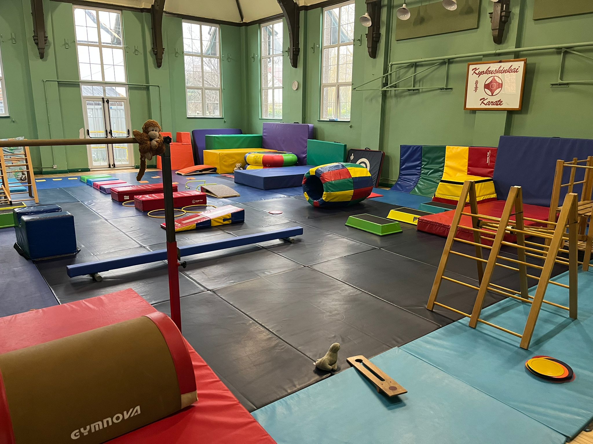 Children using the gymnastics hall at TJ's Gymnastics Club